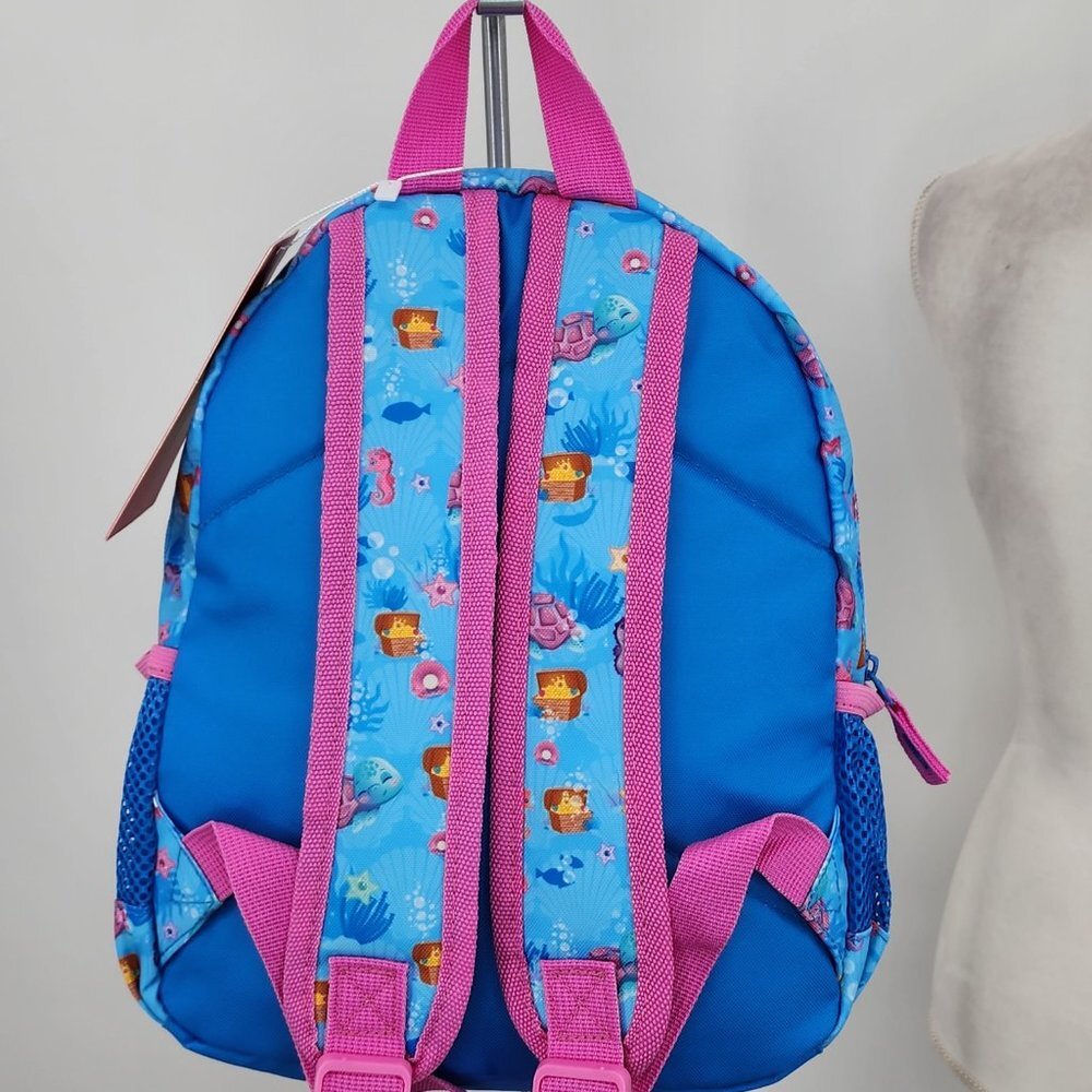 Toddler Girls Blue Mermaid Backpack NWT - Picture 6 of 7